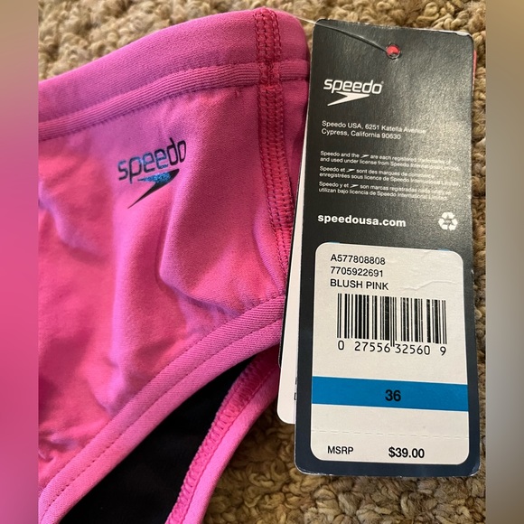NWT pink Speedo swim brief Sizes 36 and 38 - Picture 10 of 10